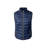 Navy lightweight padded work vest          Water resistant sleeveless waistcoat             For company uniform custom logo