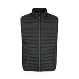 Black lightweight padded work vest          Water resistant sleeveless waistcoat             For company uniform custom logo